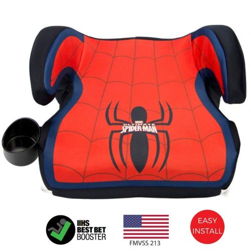  [아마존베스트]KidsEmbrace Spider-Man Booster Car Seat, Marvel Youth Backless Seat, Red