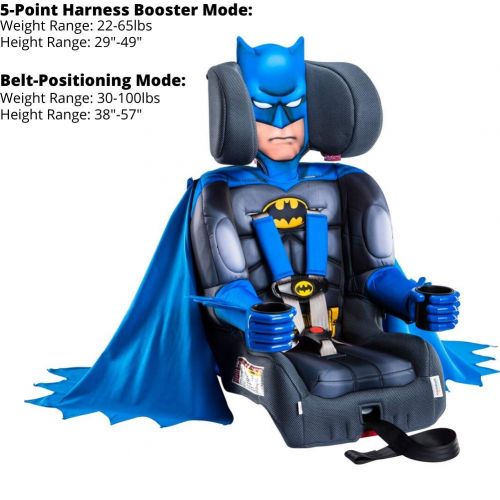  [아마존베스트]KidsEmbrace 2-in-1 Harness Booster Car Seat, DC Comics Batman