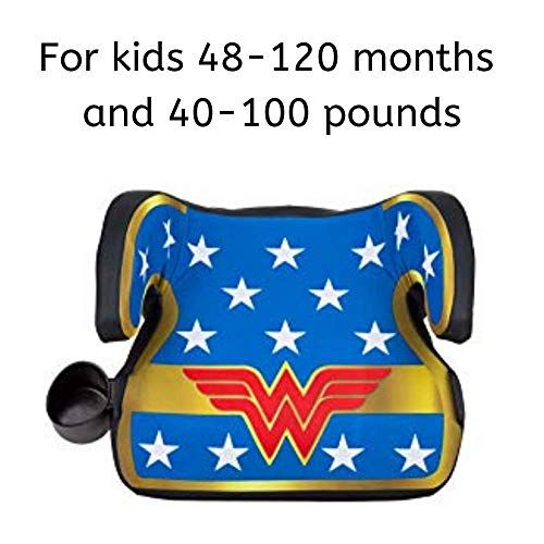  [아마존베스트]KidsEmbrace Wonder Woman Booster Car Seat, DC Comics Youth Backless Seat, Blue