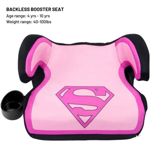  [아마존베스트]You purchased this item on June 4, 2018. KidsEmbrace Supergirl Booster Car Seat, DC Comics Youth Backless Seat, Pink