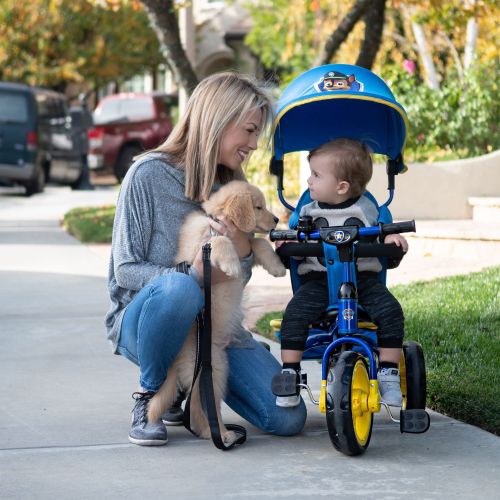  KidsEmbrace Nickelodeon Paw Patrol Chase 4-in-1 Push and Ride Stroller Tricycle