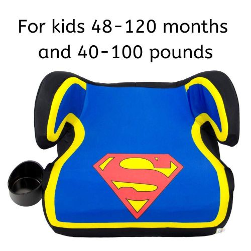  KidsEmbrace Booster Car Seat, Backless, DC Comics Chibi Justice League