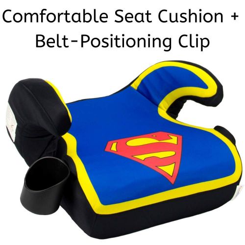  KidsEmbrace Booster Car Seat, Backless, DC Comics Chibi Justice League