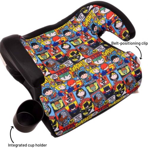  KidsEmbrace Booster Car Seat, Backless, DC Comics Chibi Justice League