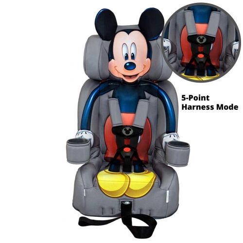  KidsEmbrace 2-in-1 Harness Booster Car Seat, Disney Mickey Mouse