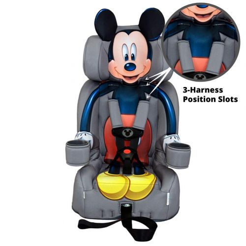  KidsEmbrace 2-in-1 Harness Booster Car Seat, Disney Mickey Mouse