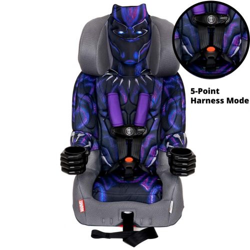  KidsEmbrace 2-in-1 Harness Booster Car Seat, Marvel Black Panther