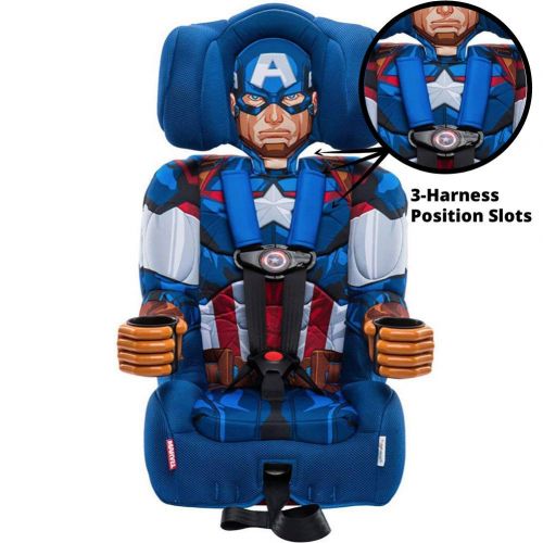  KidsEmbrace 2-in-1 Harness Booster Car Seat, Marvel Avengers Incredible Hulk