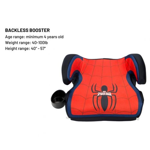  KidsEmbrace High-Back Booster Car Seat, Marvel Spider-Man