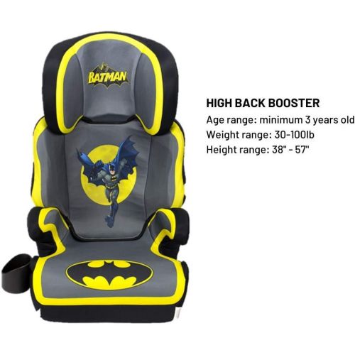  KidsEmbrace High-Back Booster Car Seat, DC Comics Batman