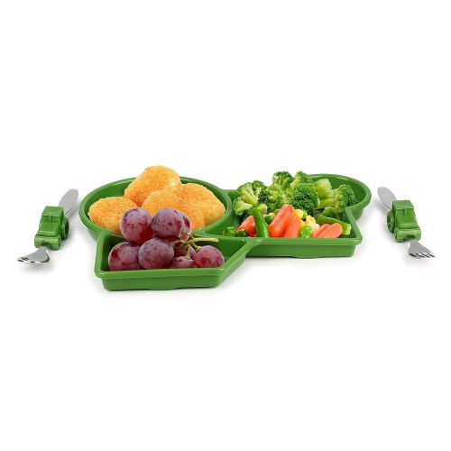  KidsFunwares UTU2HO0082 Me Me Time Tractor Kids Meal Set, Green