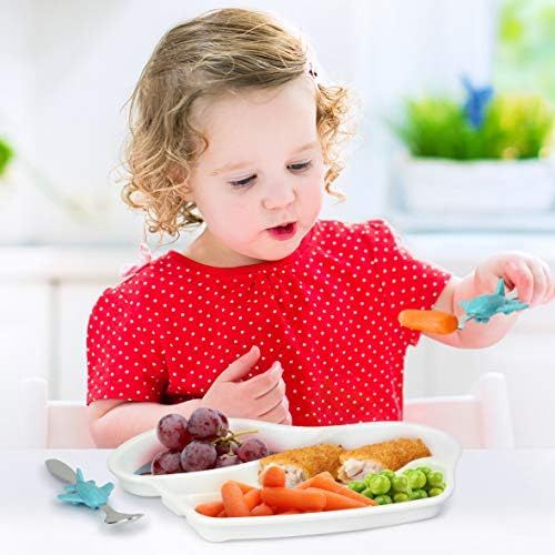  [아마존베스트]KidsFunwares Me Time Meal Set (Airplane)  3-Piece Set for Kids and Toddlers  Plate, Fork and Spoon that Children Love - Sparks your Childs Imagination and Teaches Portion Control