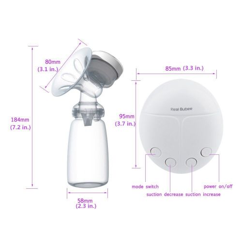  KidsTime Electric Breast Pump Double Breast Pump hands-Free Breastpump(WITH 2 x Cold Heat Pad AND 2 x Nipple)