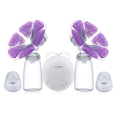  [아마존베스트]KidsTime Electric Breast Pump Double Breast Pump hands-Free Breastpump(WITH 2 x Cold Heat Pad AND...