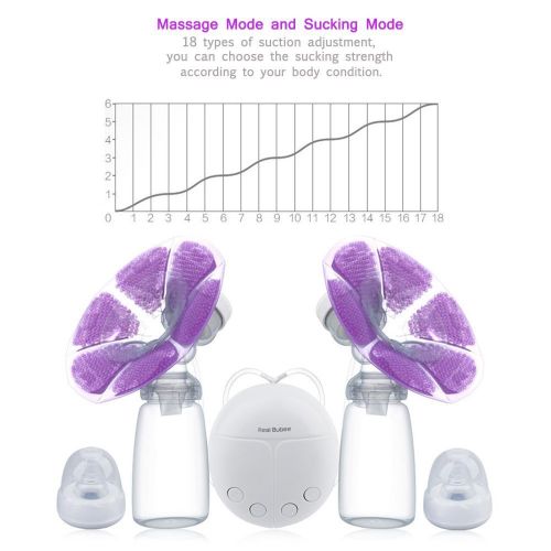  [아마존베스트]KidsTime Electric Breast Pump Double Breast Pump hands-Free Breastpump(WITH 2 x Cold Heat Pad AND...