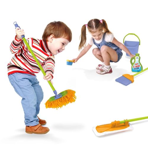  Kidzlane Kids Cleaning Set for Toddlers Up to Age 4. Includes 6 Cleaning Toys + Housekeeping Accessories. Hours of Fun & Pretend Play!