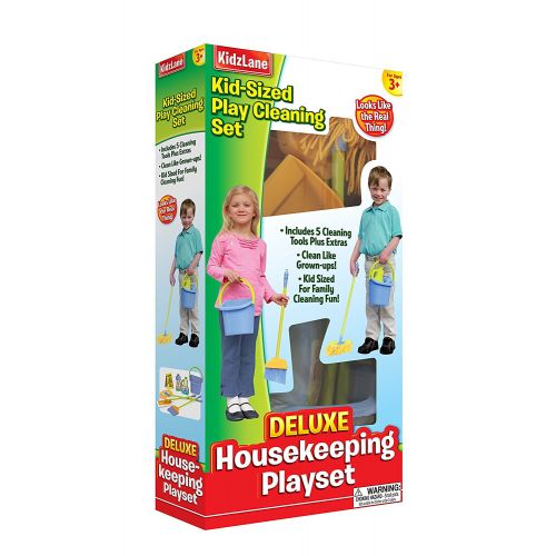  Kidzlane Kids Cleaning Set for Toddlers Up to Age 4. Includes 6 Cleaning Toys + Housekeeping Accessories. Hours of Fun & Pretend Play!
