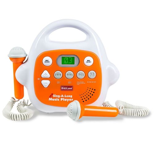  Kidzlane Kids MP3 Player Karaoke Machine 2 Microphone, Built in Music Storage, Bluetooth/MP3/AUX Connection