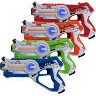 [아마존 핫딜]  [아마존핫딜]Kidzlane Infrared Laser Tag : Game Mega Pack - Set of 4 Players - Infrared Laser Gun Indoor and Outdoor Group Activity Fun. Infrared 0.9mW