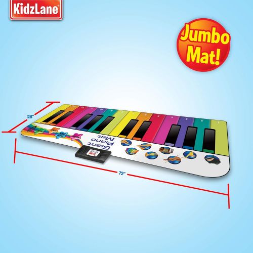  [아마존 핫딜] [아마존핫딜]Kidzlane Floor Piano Mat: Jumbo 6 Foot Musical Keyboard Playmat for Toddlers and Kids