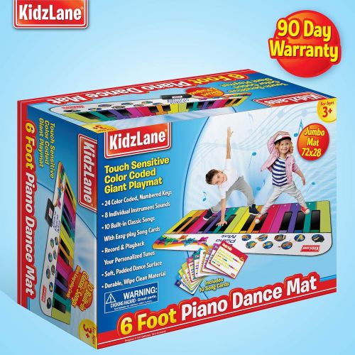  [아마존 핫딜] [아마존핫딜]Kidzlane Floor Piano Mat: Jumbo 6 Foot Musical Keyboard Playmat for Toddlers and Kids