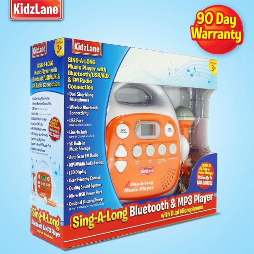  [아마존핫딜][아마존 핫딜] Kidzlane Kids MP3 Player Karaoke Machine 2 Microphone, Built in Music Storage, Bluetooth/MP3/AUX Connection