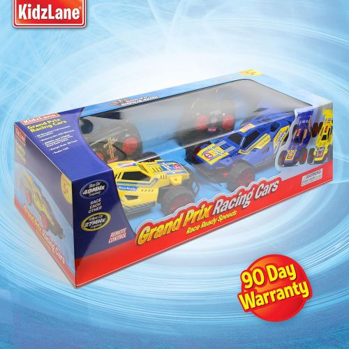  [아마존 핫딜] Kidzlane Remote Control Racing Cars, Set of Two - Easy to Control and Race Together with All-Direction Drive and 35 Foot Range