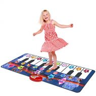 [아마존베스트]Kidzlane Durable Piano Dance Mat | Giant Floor Piano Mat for Kids and Toddlers | Step on Piano Keyboard | Electronic Music Gift Toy for Girls and Boys