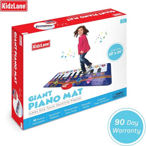  [아마존베스트]Kidzlane Durable Piano Dance Mat | Giant Floor Piano Mat for Kids and Toddlers | Step on Piano Keyboard | Electronic Music Gift Toy for Girls and Boys