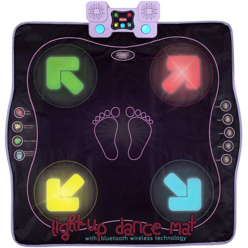  Kidzlane Light Up Dance Mat - Arcade Style Dance Games with Built in Music Tracks and Wireless Technology