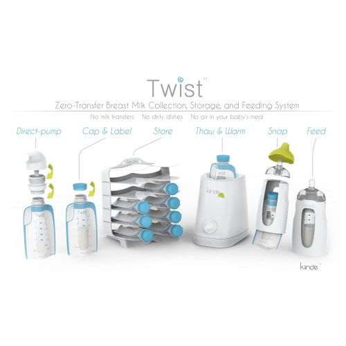  [아마존베스트]Kiinde Twist Pouch Breast Milk Storage Bags for Pumping, Freezing, and Feeding. Direct Pump, Direct Feed,...