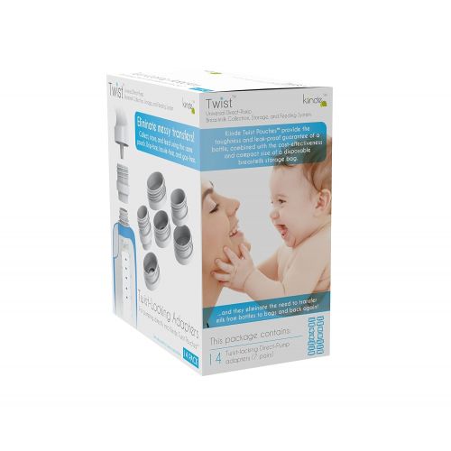  [아마존베스트]Kiinde Twist Milk Storage Bag Breast Pump & Baby Bottle Adapter Kit for All Major Breast Pump Brands