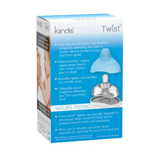  B00CXS23DO - Kiinde Twist Active Latch Nipple - 2 Pack, Medium Flow