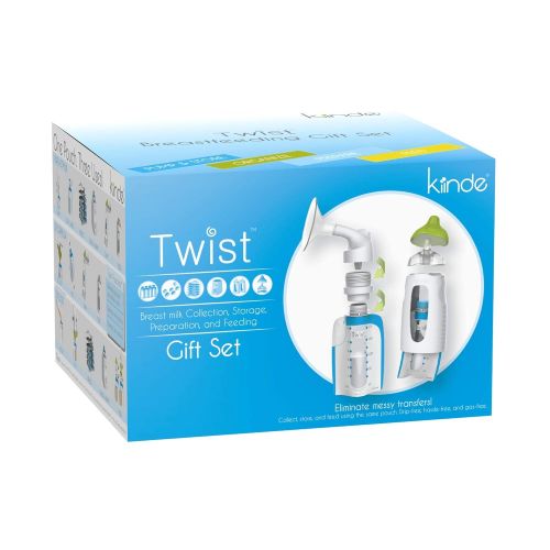  Kiinde Twist Breast Milk Storage Bag Baby Feeding System and Warmer Gift Set, New Mom Gift