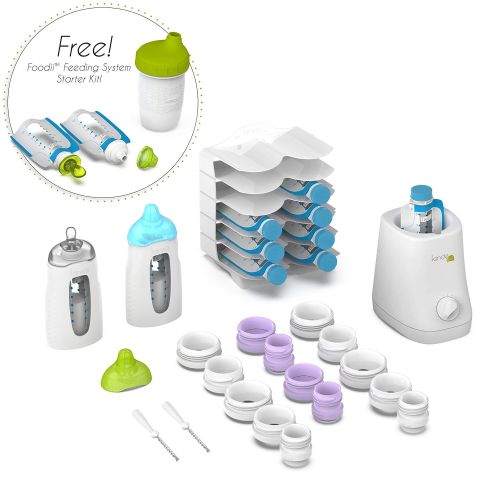  Kiinde Twist Breast Milk Storage Bag Baby Feeding System and Warmer Gift Set, New Mom Gift