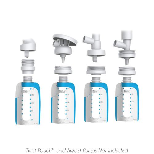  Kiinde Twist Milk Storage Bag Breast Pump & Baby Bottle Adapter Kit for All Major Breast Pump Brands (Adapter Kit: for All Major Brands)