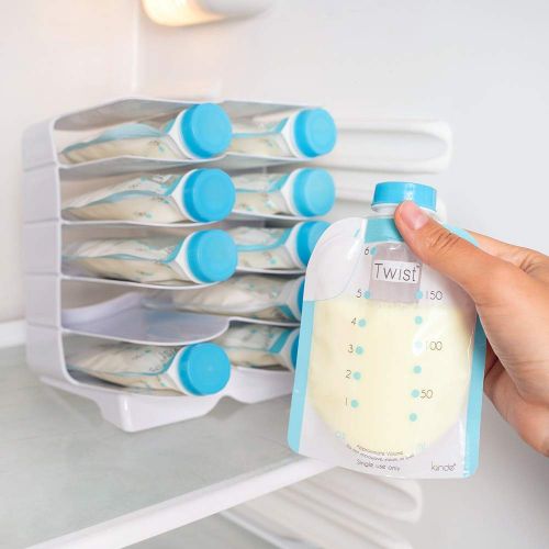  Kiinde Keeper Breast Milk Bags and Baby Food Pouches Organizer, Freezer Storage