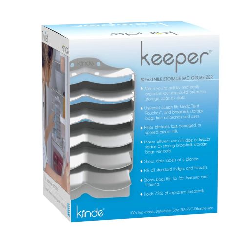  Kiinde Keeper Breast Milk Bags and Baby Food Pouches Organizer, Freezer Storage