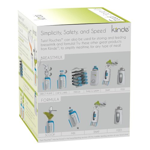  Kiinde Foodii Baby Food Storage Starter Kit, Squeeze Pouch & Reusable Spouts Set