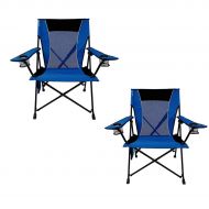 Kijaro Dual Lock Portable Camping and Sports Chair (Maldives Blue/ 2 Sets)