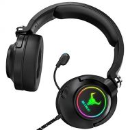 Kikc ET600 Gaming Headset for Xbox One Headset, PS4 Headset for PS5, PSP, PC, Video Game, Laptop, Mac. (Rotating Ear Shell, Storage Swivel Microphone) Black