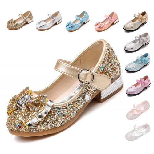  Kikiz Little Girls Adorable Sparkle Mary Jane Princess Party Dress Shoes
