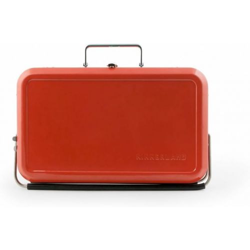  Kikkerland BQ01 Portable BBQ Suitcase, Silver