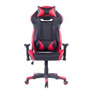 Killbee Large Gaming Chair Reclining Computer Chair Ergonomic Swivel Executive Office Chair, High Back Computer Desk Chair with Headrest and Lumbar Support Desk Chair,Red
