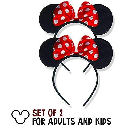  Killers Instinct Outdoors SET OF 4 Mickey Mouse Ears headband minnie Mouse Ears for minnie Mouse costume for women / girls Mickey Mouse Ears for Mickey Mouse costume for men / boys christmas Mickey Ears mic