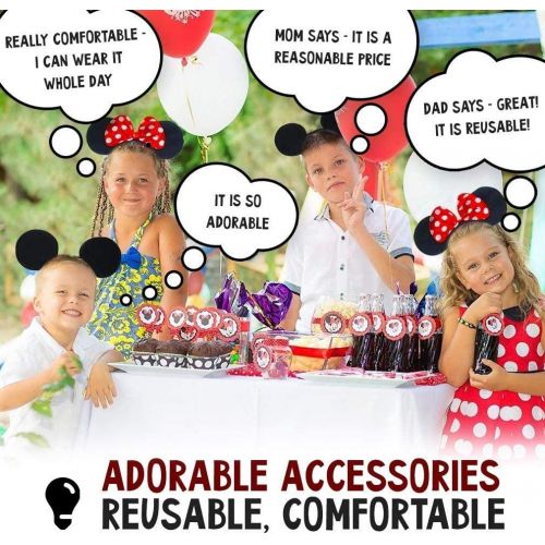  Killers Instinct Outdoors SET OF 4 Mickey Mouse Ears headband minnie Mouse Ears for minnie Mouse costume for women / girls Mickey Mouse Ears for Mickey Mouse costume for men / boys christmas Mickey Ears mic