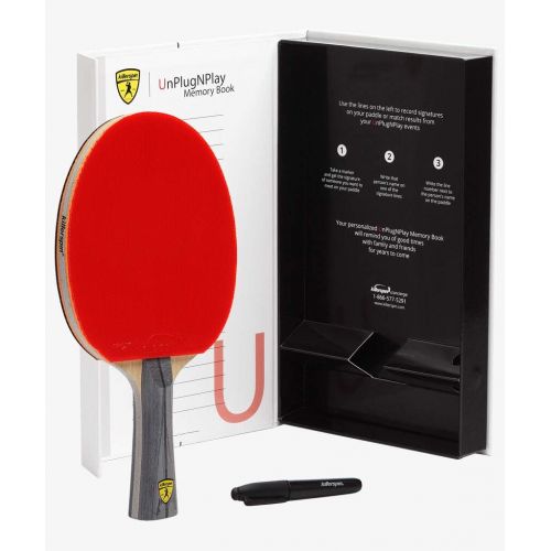  Killerspin JET600 Table Tennis Paddle - Multi-Colour Ping Pong Paddle Designed for Powerful all-around Play wrapped in White Memory Book