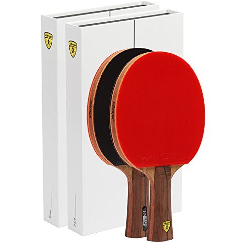  Killerspin JET800 Speed N1 Table Tennis Paddles - Double Pack of Paddles with Stylish Wooden Side Tape and High Tension Nitrix 4Z Rubber Packed in Designed Memory Books