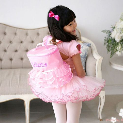  Kilofly kilofly Ballerina Ballet Tutu Pink Dress Dance Bag Backpack + Handy Pouch