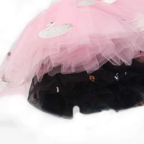  Kilofly kilofly 2 pcs Girls Space Swan Ballet Tutu Princess Party Dance Tulle Skirts